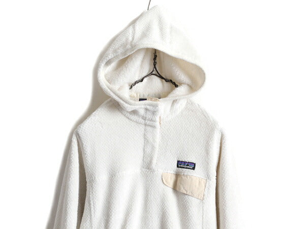 希少サイズ S ■ 11年製 パタゴニア リツール フーディ ジャケット ( レディース ) 古着 Patagonia フリース ジャンパー スナップT フード