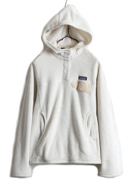 希少サイズ S ■ 11年製 パタゴニア リツール フーディ ジャケット ( レディース ) 古着 Patagonia フリース ジャンパー スナップT フード