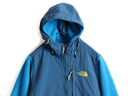 希少サイズ S ■ ノースフェイス フード付き デナリ ジャケット レディース / 古着 The North Face フリース ブルゾン ジャンパー 2トーン