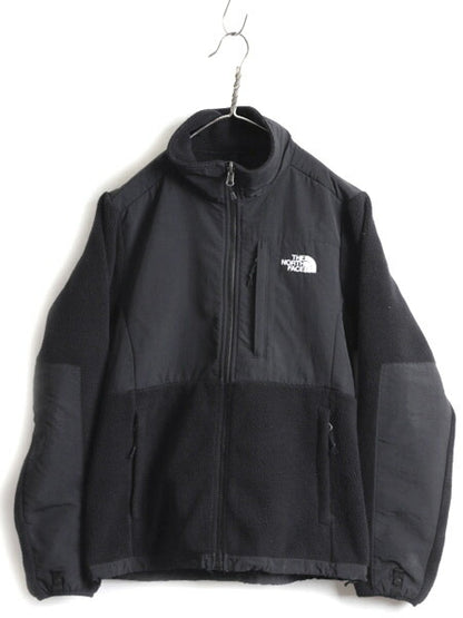人気 黒 ■ ノースフェイス デナリ ジャケット ( レディース M ) 古着 The North Face DENALI フルジップ ジャンパー フリース アウトドア