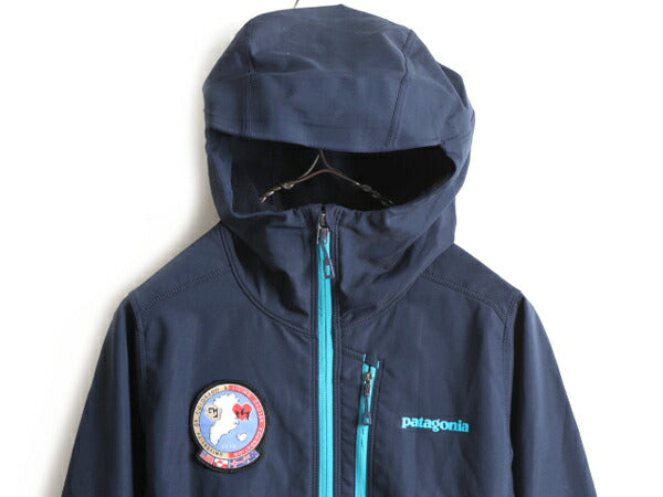 希少サイズ XS ■ 16年製 パタゴニア ソフトシェル パーカー ジャケット ( レディース ) 古着 Patagonia ブルゾン ストレッチ アウトドア