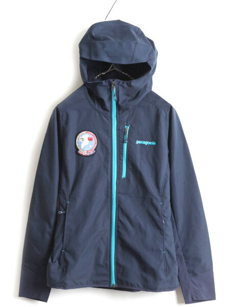 希少サイズ XS ■ 16年製 パタゴニア ソフトシェル パーカー ジャケット ( レディース ) 古着 Patagonia ブルゾン ストレッチ アウトドア