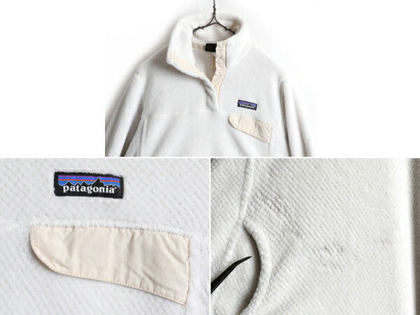 14年製 ■ パタゴニア リツール スナップT プルオーバー ジャケット ( レディース M ) 古着 Patagonia フリース ブルゾン ジャンパー ボア