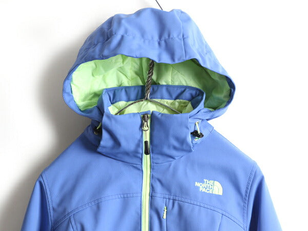 US企画 ■ ノースフェイス プリマロフト 中綿 ソフトシェル パーカー ジャケット レディース S / The North Face アウトドア マンパ ブルー