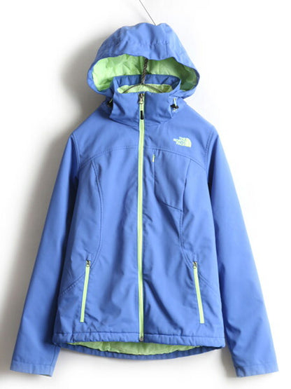 US企画 ■ ノースフェイス プリマロフト 中綿 ソフトシェル パーカー ジャケット レディース S / The North Face アウトドア マンパ ブルー