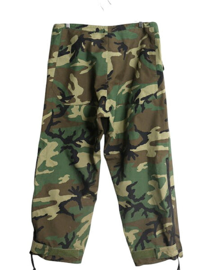 90s 米軍実物 US ARMY ウッドランド カモ オーバー パンツ LARGE REGULAR 97年製 オールド ECWCS ゴアテックス ミリタリー ナイロン 迷彩