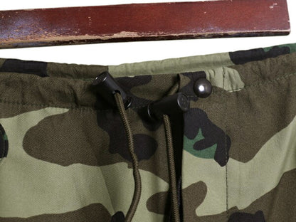 90s 米軍実物 US ARMY ウッドランド カモ オーバー パンツ LARGE REGULAR 97年製 オールド ECWCS ゴアテックス ミリタリー ナイロン 迷彩