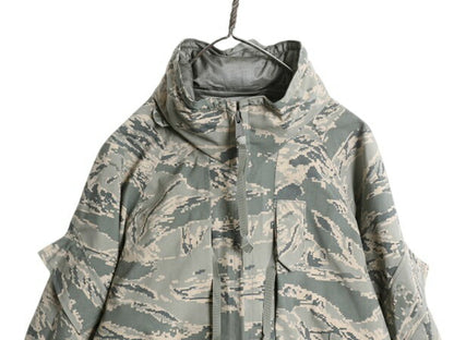 デッドストック 米軍実物 APECS デジタル タイガーカモ 迷彩 ゴアテックス ジャケット MEDIUM REGULAR / 14年製 ミリタリー 軍物 USAF ABU