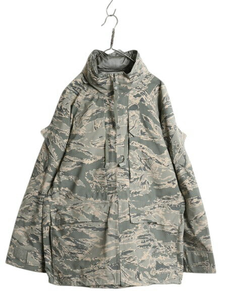 デッドストック 米軍実物 APECS デジタル タイガーカモ 迷彩 ゴアテックス ジャケット MEDIUM REGULAR / 14年製 ミリタリー 軍物 USAF ABU