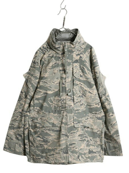 デッドストック 米軍実物 APECS デジタル タイガーカモ 迷彩 ゴアテックス ジャケット MEDIUM REGULAR / 14年製 ミリタリー 軍物 USAF ABU