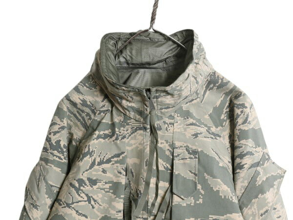 米軍実物 APECS デジタル タイガーカモ 迷彩 ゴアテックス ジャケット MEDIUM REGULAR 古着 16年製 ミリタリー 軍物 エアフォース USAF ABU