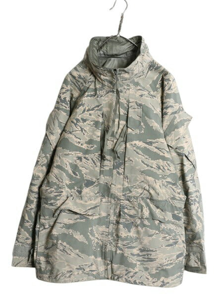 米軍実物 APECS デジタル タイガーカモ 迷彩 ゴアテックス ジャケット MEDIUM REGULAR 古着 16年製 ミリタリー 軍物 エアフォース USAF ABU