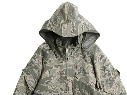 デッドストック 米軍実物 APECS デジタル タイガーカモ 迷彩 ゴアテックス ジャケット SMALL REGULAR / 09年製 ミリタリー 軍物 USAF ABU