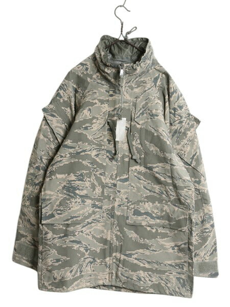 デッドストック 米軍実物 APECS デジタル タイガーカモ 迷彩 ゴアテックス ジャケット SMALL REGULAR / 09年製 ミリタリー 軍物 USAF ABU