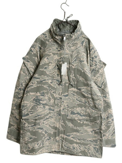 デッドストック 米軍実物 APECS デジタル タイガーカモ 迷彩 ゴアテックス ジャケット SMALL REGULAR / 09年製 ミリタリー 軍物 USAF ABU