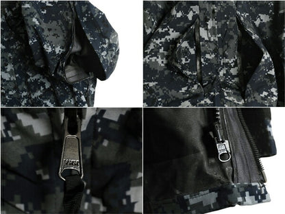 米軍実物 USN ネイビー デジタルカモ TYPE1 迷彩 ゴアテックス ジャケット SMALL LONG / 08年製 NAVY NWU ミリタリー マウンテンパーカー
