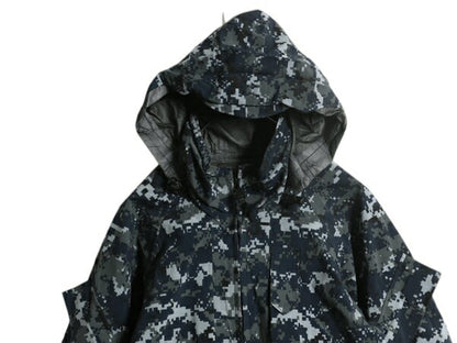 米軍実物 USN ネイビー デジタルカモ TYPE1 迷彩 ゴアテックス ジャケット SMALL LONG / 08年製 NAVY NWU ミリタリー マウンテンパーカー