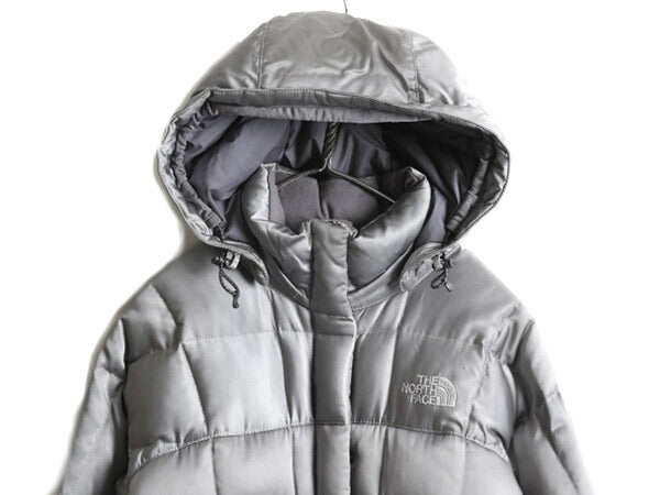 希少サイズ S ■ ノースフェイス ロング ダウン コート レディース / The North Face パーカー ジャケット 600フィル アウトドア フード 灰