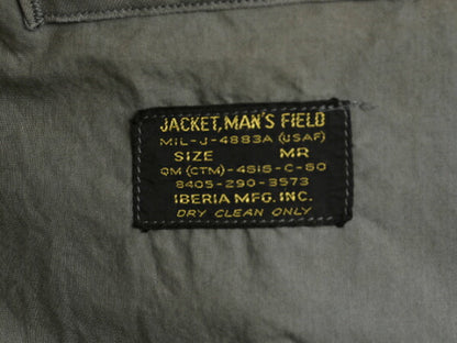 60s 米軍実物 USAF フィールド ジャケット MEDIUM REGULAR 60年製 古着 黒タグ ヴィンテージ エアフォース キャトル ショールカラー ヘチマ