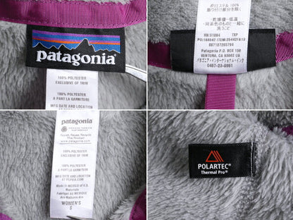 希少サイズ S ■ 13年製 パタゴニア リツール スナップT プルオーバー ジャケット レディース / Patagonia フリース ボア ブルゾン グレー