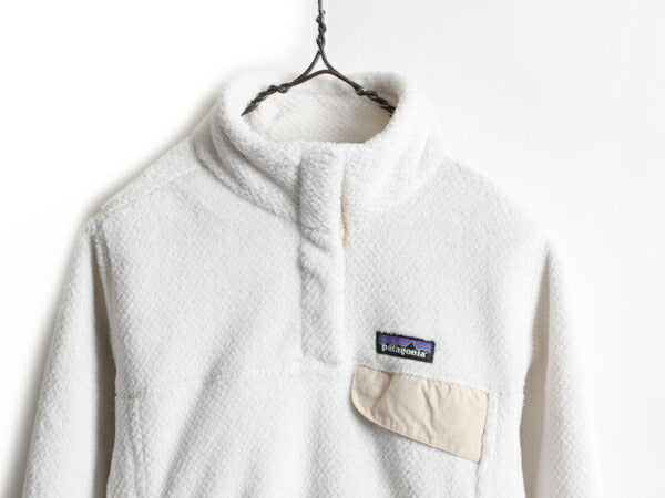 希少サイズ S ■ 18年製 パタゴニア リツール スナップT プルオーバー ジャケット ( レディース ) 古着 Patagonia フリース ブルゾン ボア
