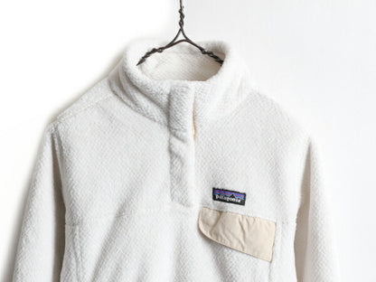 希少サイズ S ■ 18年製 パタゴニア リツール スナップT プルオーバー ジャケット ( レディース ) 古着 Patagonia フリース ブルゾン ボア
