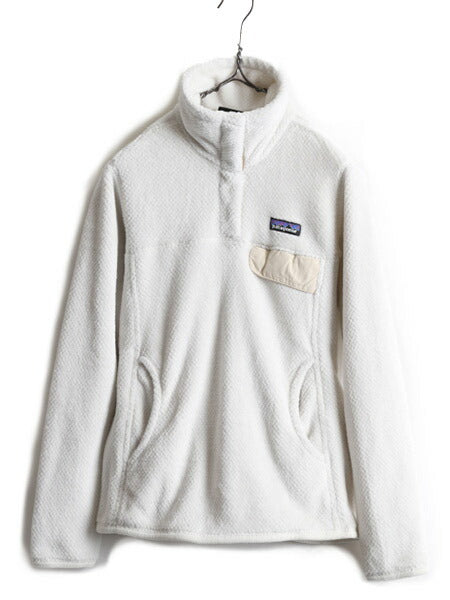 希少サイズ S ■ 15年製 パタゴニア リツール スナップT プルオーバー ジャケット ( レディース ) 古着 Patagonia フリース ボア ブルゾン