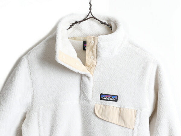 希少サイズ S ■ 18年製 パタゴニア リツール スナップT プルオーバー ジャケット ( レディース ) 古着 Patagonia フリース ブルゾン ボア