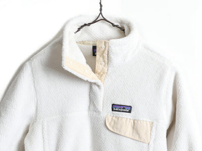 希少サイズ S ■ 18年製 パタゴニア リツール スナップT プルオーバー ジャケット ( レディース ) 古着 Patagonia フリース ブルゾン ボア
