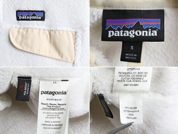 希少サイズ S ■ 18年製 パタゴニア リツール スナップT プルオーバー ジャケット ( レディース ) 古着 Patagonia フリース ブルゾン ボア