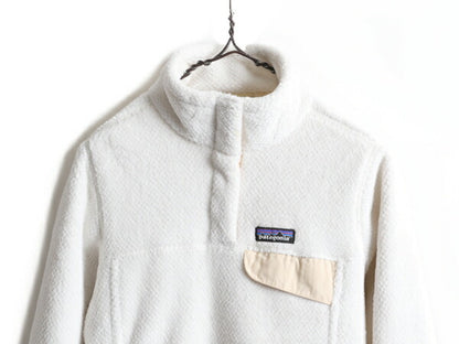希少サイズ S ■ 18年製 パタゴニア リツール スナップT プルオーバー ジャケット ( レディース ) 古着 Patagonia フリース ブルゾン ボア