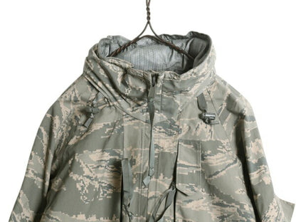 米軍実物 APECS デジタル タイガーカモ 迷彩 ゴアテックス ジャケット MEDIUM REGULAR 古着 08年製 ミリタリー 軍物 エアフォース USAF ABU