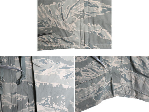 米軍実物 APECS デジタル タイガーカモ 迷彩 ゴアテックス ジャケット MEDIUM REGULAR 古着 08年製 ミリタリー 軍物 エアフォース USAF ABU