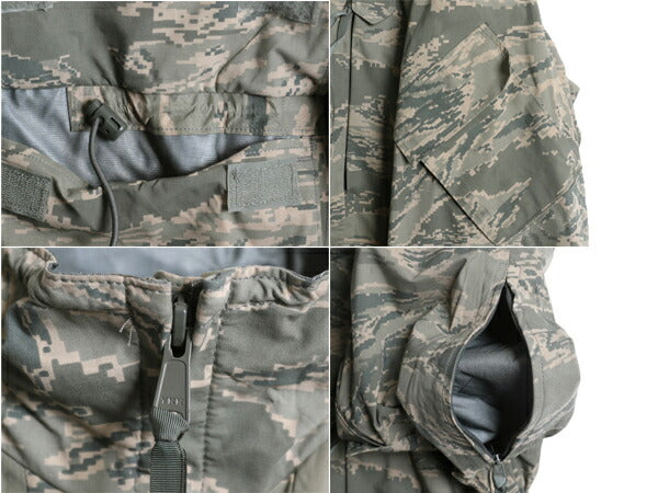 米軍実物 APECS デジタル タイガーカモ 迷彩 ゴアテックス ジャケット MEDIUM REGULAR 古着 08年製 ミリタリー 軍物 エアフォース USAF ABU