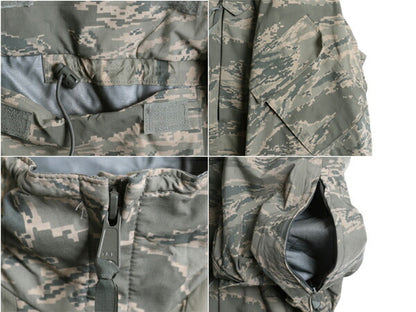 米軍実物 APECS デジタル タイガーカモ 迷彩 ゴアテックス ジャケット MEDIUM REGULAR 古着 08年製 ミリタリー 軍物 エアフォース USAF ABU