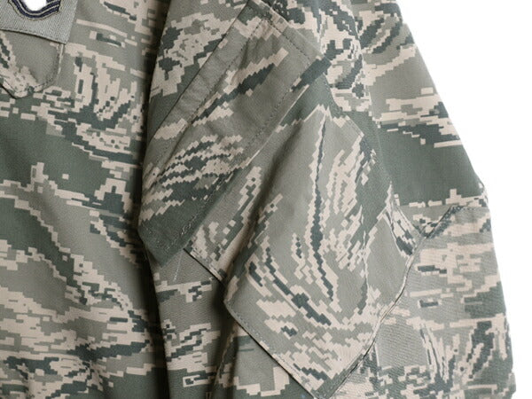 デッドストック 米軍実物 APECS デジタル タイガーカモ 迷彩 ゴアテックス ジャケット SMALL LONG / 新品 17年製 ミリタリー 軍物 USAF ABU