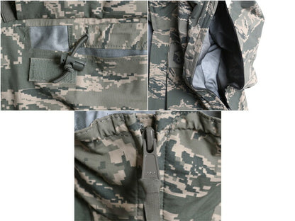 デッドストック 米軍実物 APECS デジタル タイガーカモ 迷彩 ゴアテックス ジャケット SMALL LONG / 新品 17年製 ミリタリー 軍物 USAF ABU