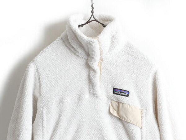 希少サイズ S ■ 17年製 パタゴニア リツール スナップT プルオーバー ジャケット ( レディース ) 古着 Patagonia フリース ボア ブルゾン