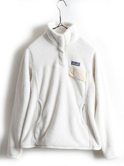希少サイズ S ■ 17年製 パタゴニア リツール スナップT プルオーバー ジャケット ( レディース ) 古着 Patagonia フリース ボア ブルゾン