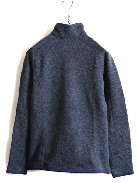 希少サイズ S ■ 18年製 パタゴニア ベターセーター 1/4 ジップネック ( レディース ) Patagonia フリース ジャケット プルオーバー 紺 杢