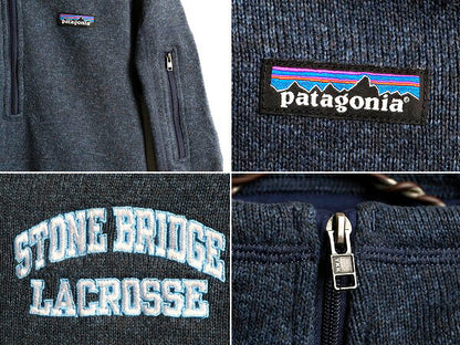 希少サイズ S ■ 18年製 パタゴニア ベターセーター 1/4 ジップネック ( レディース ) Patagonia フリース ジャケット プルオーバー 紺 杢
