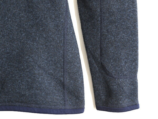 希少サイズ S ■ 18年製 パタゴニア ベターセーター 1/4 ジップネック ( レディース ) Patagonia フリース ジャケット プルオーバー 紺 杢