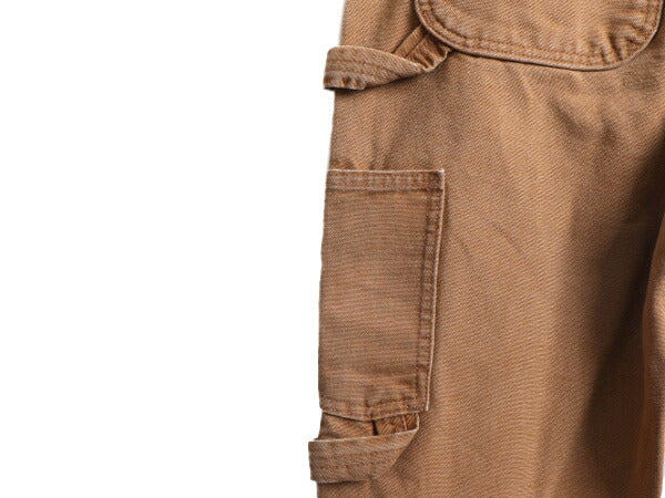 US企画 カーハート ダブルニー ダック オーバーオール レディース M / 古着 CARHARTT ワーク ツナギ ペインター オールインワン ブラウン