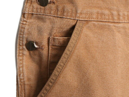 US企画 カーハート ダブルニー ダック オーバーオール レディース M / 古着 CARHARTT ワーク ツナギ ペインター オールインワン ブラウン