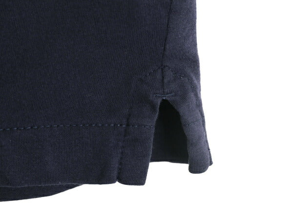 ブルックスブラザーズ プリント 半袖 Tシャツ メンズ L 程/ 古着 Brooks Brothers ロゴT コットン シングルステッチ クルーネック ネイビー