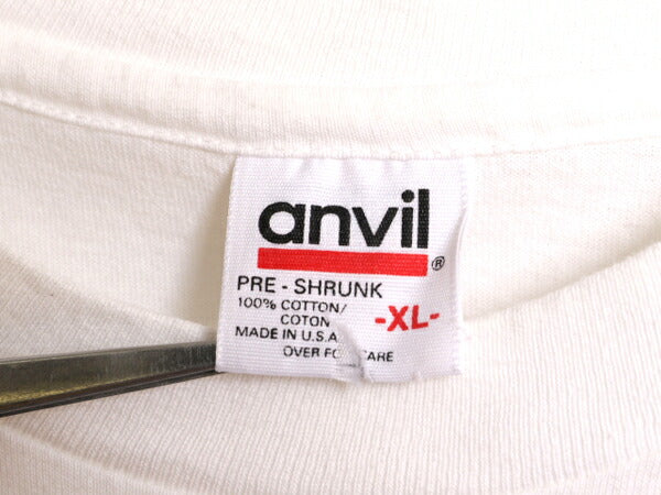 90s USA製 メッセージ プリント 半袖 Tシャツ メンズ XL 90年代 オールド ジョーク 大きいサイズ シングルステッチ 白T 白 ヘビーウェイト