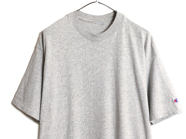 90s チャンピオン 無地 目無し 半袖 Tシャツ メンズ XL / 古着 90年代 オールド Champion ワンポイント 無地T 大きいサイズ ヘビーウェイト