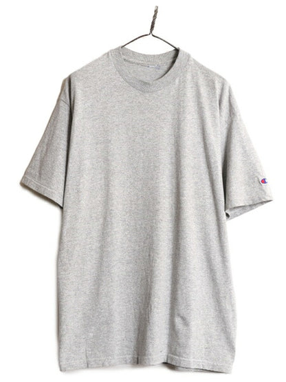 90s チャンピオン 無地 目無し 半袖 Tシャツ メンズ XL / 古着 90年代 オールド Champion ワンポイント 無地T 大きいサイズ ヘビーウェイト