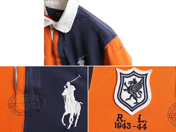 ビッグポニー 希少サイズ S ■ POLO ポロ ラルフローレン 鹿の子 半袖 ポロシャツ ( メンズ ) 半袖シャツ カスタムフィット ラガー タイプ