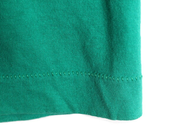 80s USA製 フルーツオブザルーム ポケット付き 無地 半袖 Tシャツ メンズ L 80年代 ヴィンテージ ポケT 無地T シングルステッチ 耳付き 緑